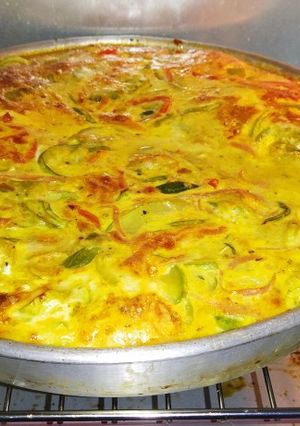Una foto de Tarta de zuchinni