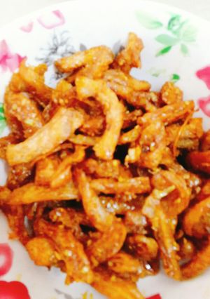 Hình của món Sườn lát chiên cà ri (món chay).