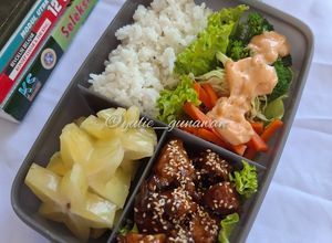 Foto resep Bekal Sat Set : Chicken Teriyaki dan Salad Sayur ala HokBen 🍱