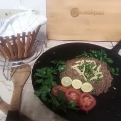 A picture of Dry Tawa Qeema.