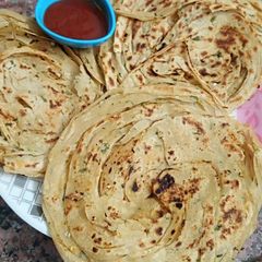 A picture of Multi layered Garlic Paratha.