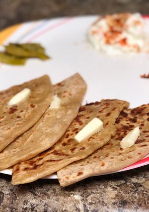 A picture of Aloo Paratha.
