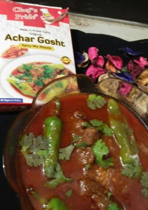 A picture of Beef Achar gosht.