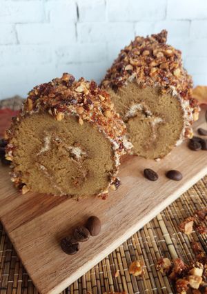 Foto resep Mocca Nougat Roll Cake