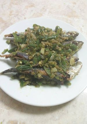 Foto resep Ikan pindang masak cabe hijau