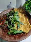 Telur Dadar Geprek Sambal Belut