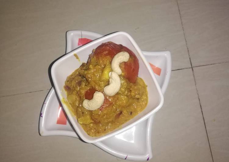 Healthy Recipe of Stuffed tomato curry