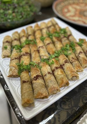 صورة لوصفة رولات مسخن الدجاج