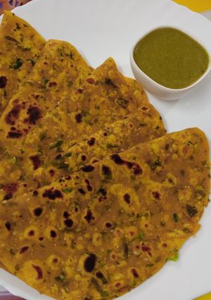 मेथीचे पराठे (methiche parathe) (methiche paratha recipe in marathi) रेसिपी चे मुख्य फोटो 