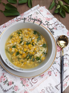 Foto resep Sup Jagung Telur Kelor