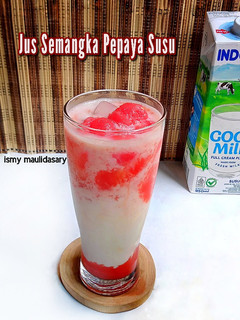 Foto resep Jus Semangka Pepaya Susu