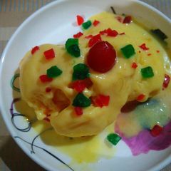 A picture of Mango ice cream.