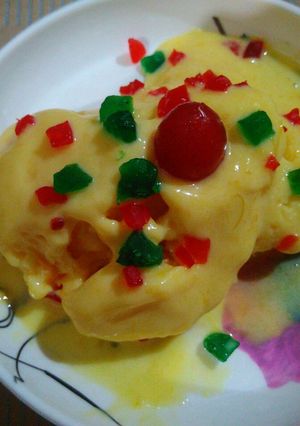 A picture of Mango ice cream.