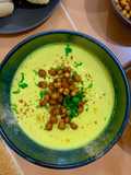 Golden Soup (Turmeric and Cauliflower Soup with Crispy Chickpeas)