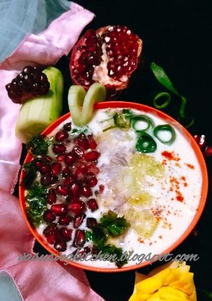 A picture of Pomegranate Raita.
