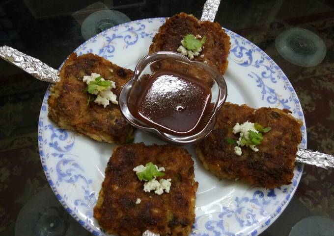 Left over rice Namkeen Bars Recipe