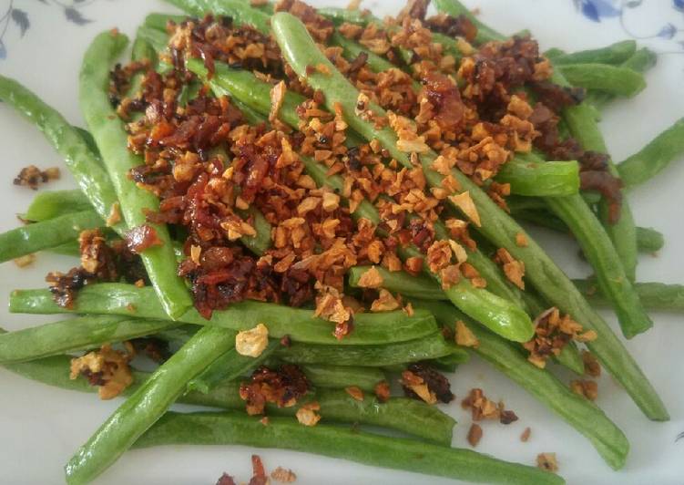 Langkah Mudah untuk Menyiapkan Buncis baby tumis ebi kecil Lezat