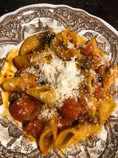 Una foto de Penne al pomodoro