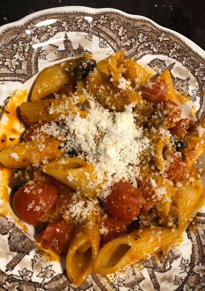 Una foto de Penne al pomodoro