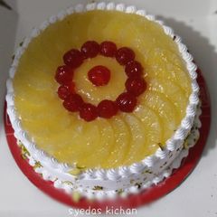 A picture of Cream pineapple cake 3 pounds.