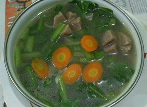 Foto resep Sayur Bening Sawi Hijau & Baso