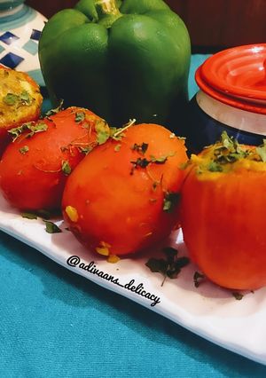 A picture of Stuffed tomatoes.