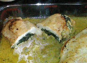 Una foto de Pechuga rellena