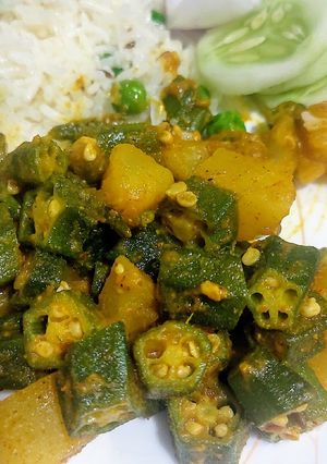 আলু ভেন্ডি ভাজা(aloo bhendi bhaja recipe in Bengali) রেসিপির প্রধান ছবি
