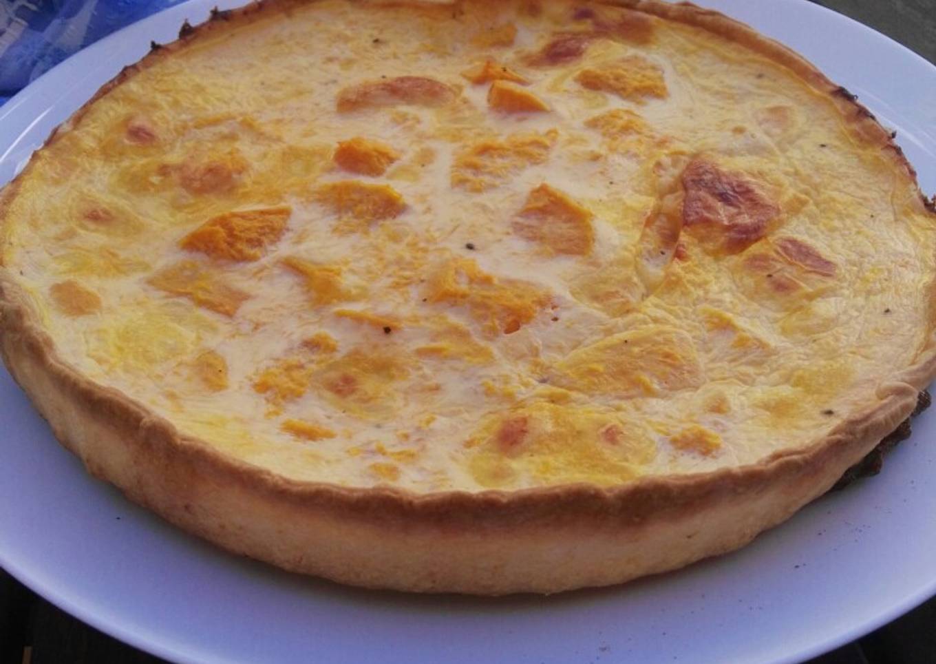 Quiche de calabaza y queso
