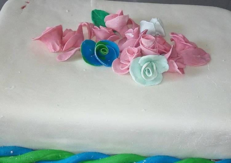 Recipe of Quick Fruit cake with fondant icing