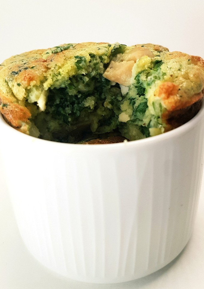 Una foto de Muffin de Espinaca