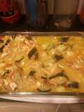 Pollo salteado con verduras