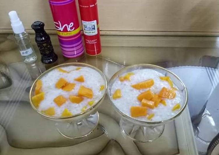 Steps to Make Perfect Mango sagodana kheer