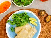 A picture of vegan spring rolls