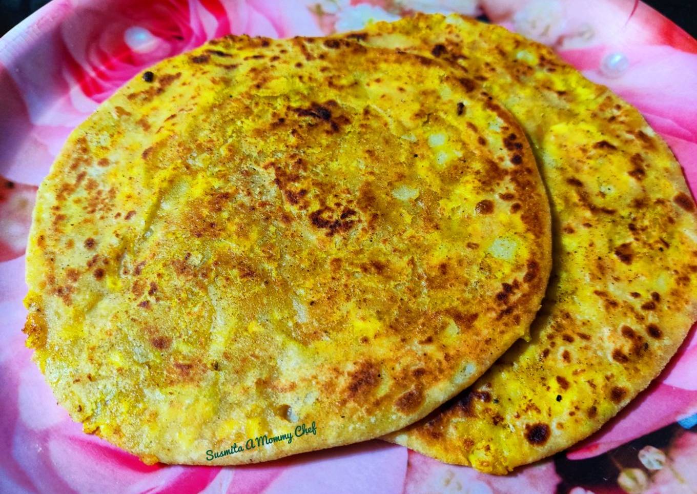 Aloo paneer ke parathe