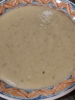 Una foto de Crema de calabacín