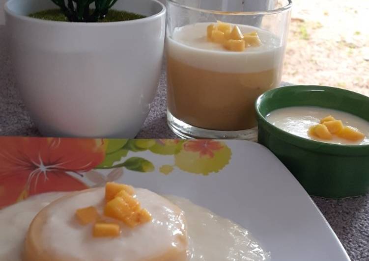 Bahan Mango silky puding | Langkah Membuat Mango silky puding Yang Enak Dan Mudah