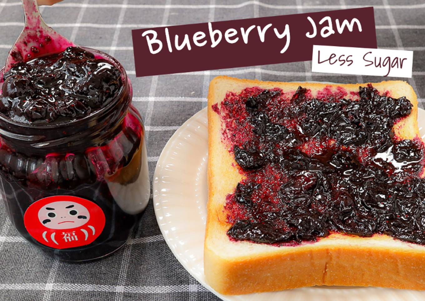 Blueberry Jam Recipe with Less Sugar