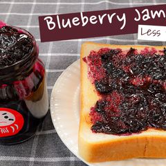 A picture of Blueberry Jam Recipe with Less Sugar.