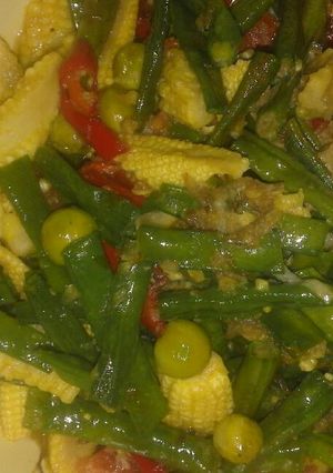 Foto resep Tumis kacang basah