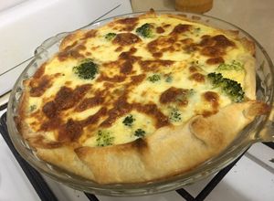 Una foto de Tarta de Brócoli y queso