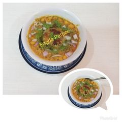 A picture of Ragda Pattice (Patties).
