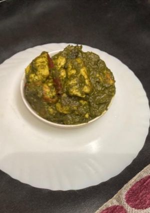 নিরামিষ পালং পানির(Niramish palak paneer recipe in bengali) রেসিপির প্রধান ছবি