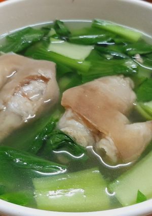 Hình của món Canh cải thìa nấu móng heo.