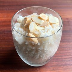 A picture of Almond Milk Granita.
