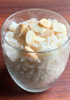 A picture of Almond Milk Granita.