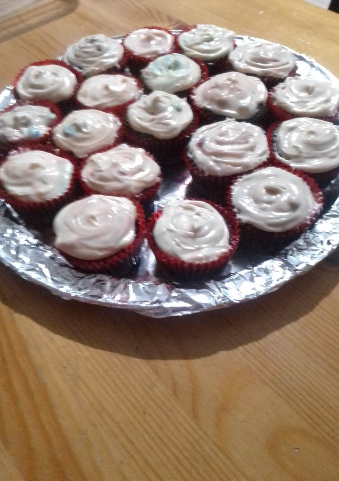 Una foto de Cupcakes de harina de hot cakes