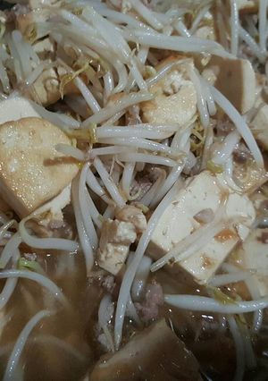 รูปของ ผัดถั่วงอกหมูสับ