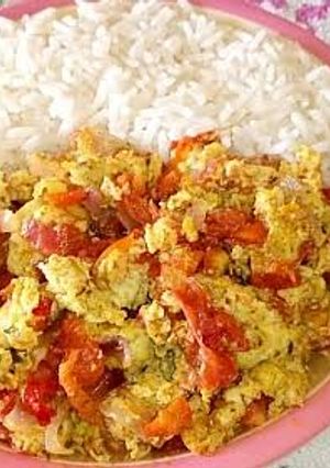 A picture of Egg stew 🍲.