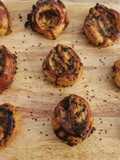 Petits fours feuilletés au pesto de tomate et plantain psyllium